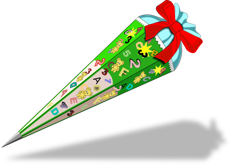 Clipart mit Schultüte